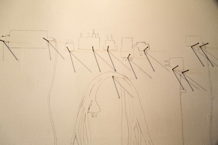 A reconstruction of Aunty Leanne's collection of pronged things as at Tuesday 18 September 2012 2013, detail