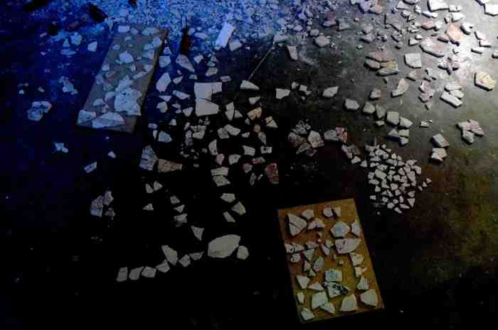 Plaster pieces from Mural, under current study