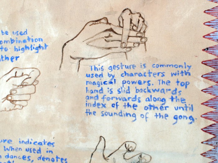 Ida Lawrence -Traditional Javanese Dance Hand Gestures 2014, detail