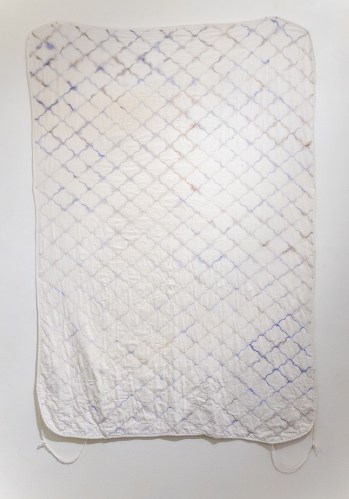 Doovelackie (mattress protector, acrylic, unidentifiable stains)