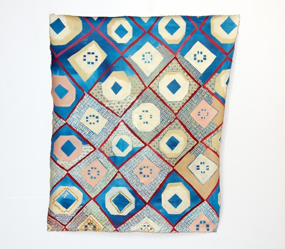 Ida Lawrence, Pale Imitation (Blue) 2015, acrylic on unstretched canvas, 102 cm x 90 cm. Photographed by Lee Grant