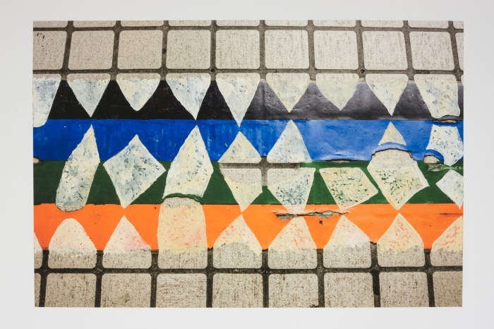 Failed Restoration (Odori Station, Sapporo) / 失敗した修復(大通駅,札幌) 2015 gouache, acrylic and watercolour on pigment print, 33 x 48 cm