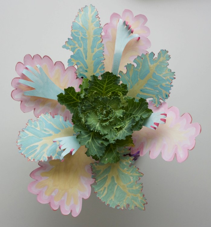 THE PLANTS IN HOKKAIDO ARE REALLY WEIRD 2015, PEN, GOUACHE AND WATERCOLOUR ON WATERCOLOUR PAPER, PLANT