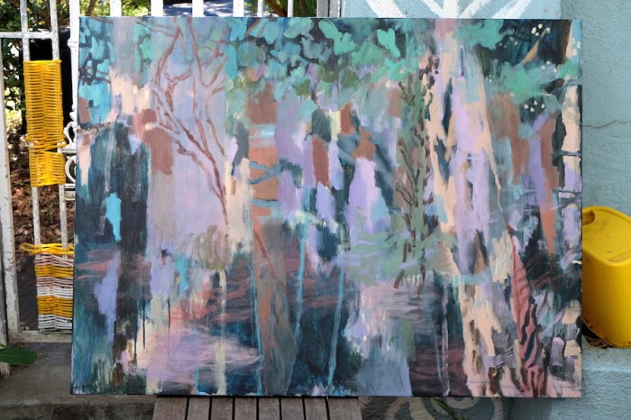 Ida Lawrence Interior 2018 acrylic on canvas 84x112cm.