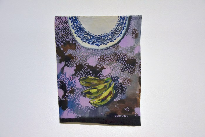Ida Lawrence, Some bananas 2019, acylic on unstretched canvas, 43x33cm. Nolan Murphy.JPG