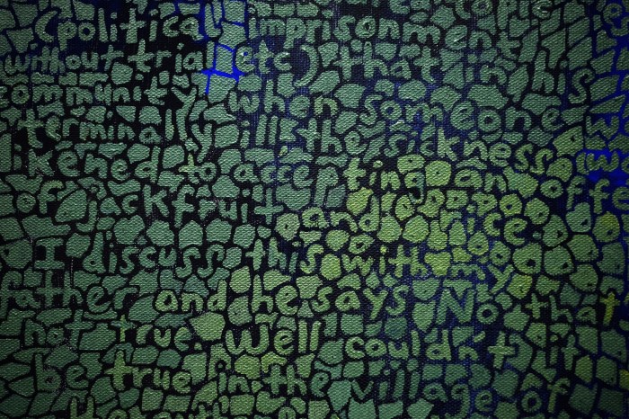 Ida Lawrence, detail1, A story my father heard as a child 2019, acrylic on linen on board, 9 panels, dimensions variable. Photo Ida Lawrence.JPG